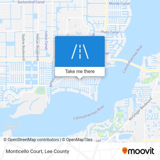 Monticello Court map