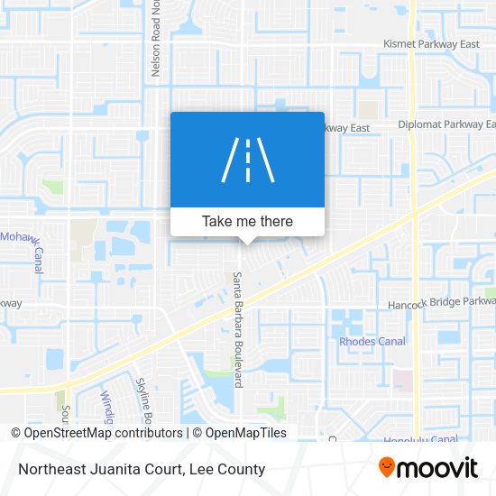 Northeast Juanita Court map