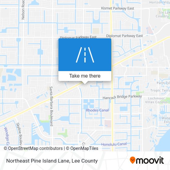 Mapa de Northeast Pine Island Lane