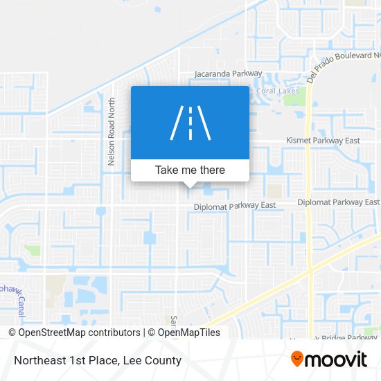 Northeast 1st Place map