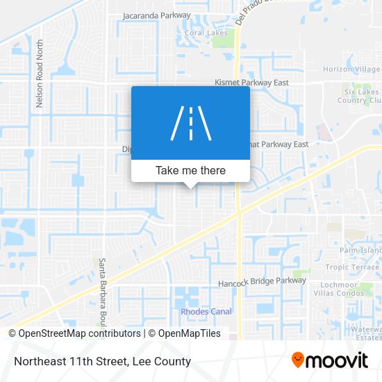 Northeast 11th Street map