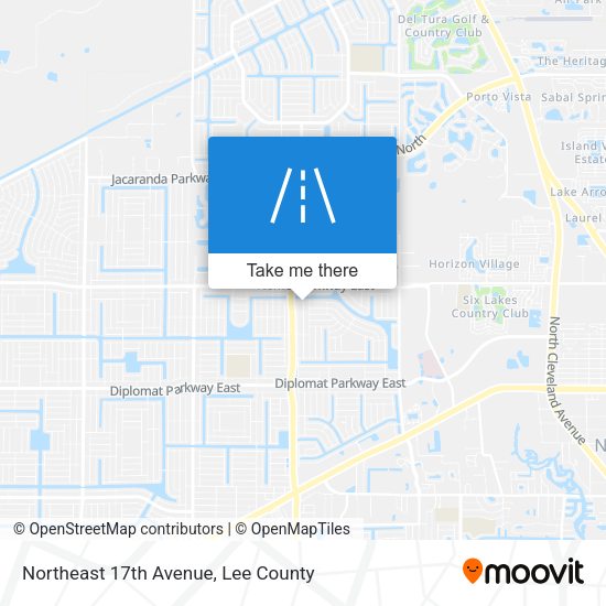 Mapa de Northeast 17th Avenue