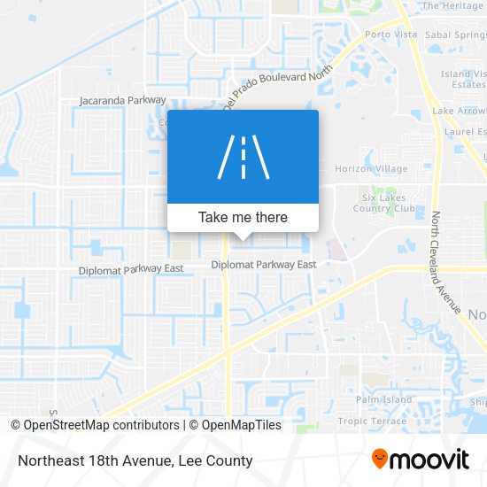 Northeast 18th Avenue map