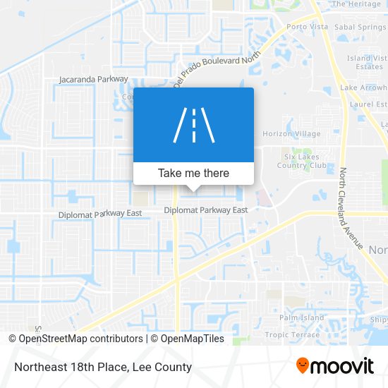 Mapa de Northeast 18th Place
