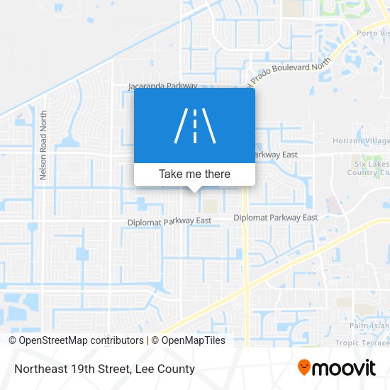 Northeast 19th Street map