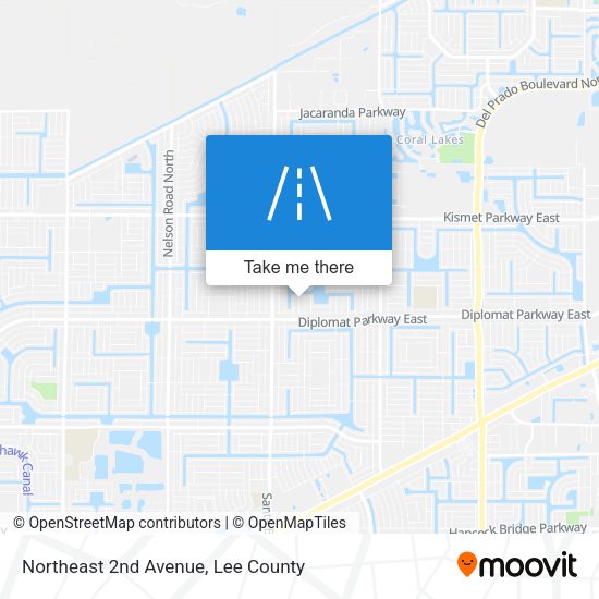 Northeast 2nd Avenue map