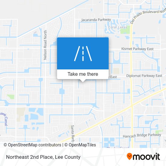 Northeast 2nd Place map