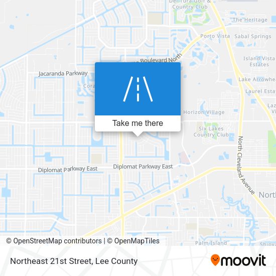 Mapa de Northeast 21st Street