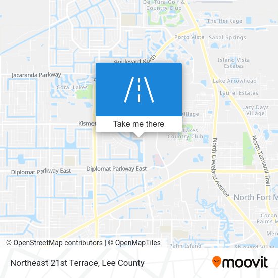 Mapa de Northeast 21st Terrace