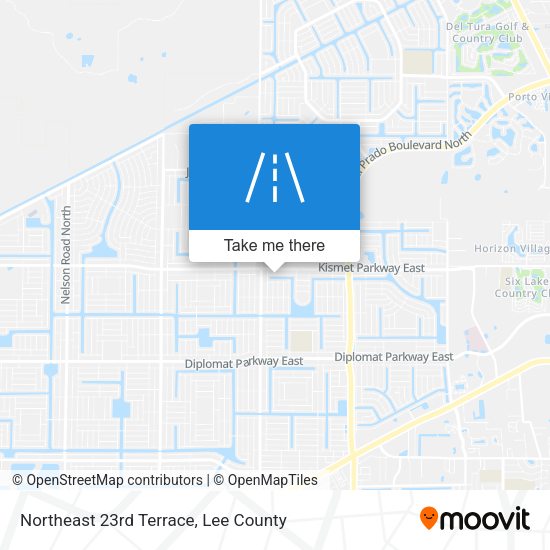 Northeast 23rd Terrace map