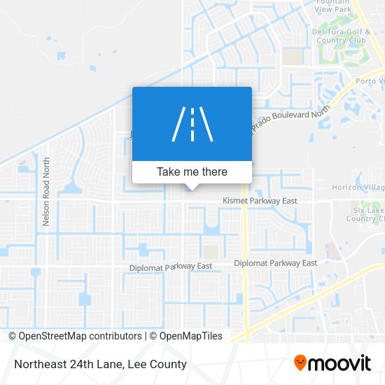 Northeast 24th Lane map