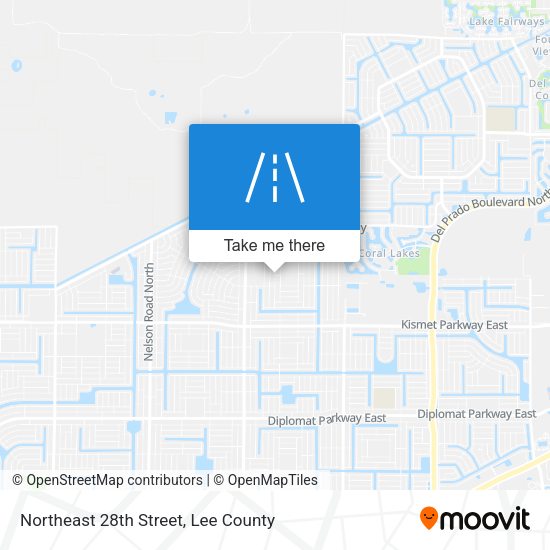 Northeast 28th Street map