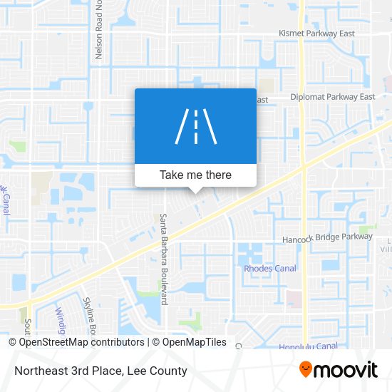 Northeast 3rd Place map