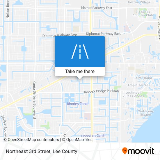 Northeast 3rd Street map
