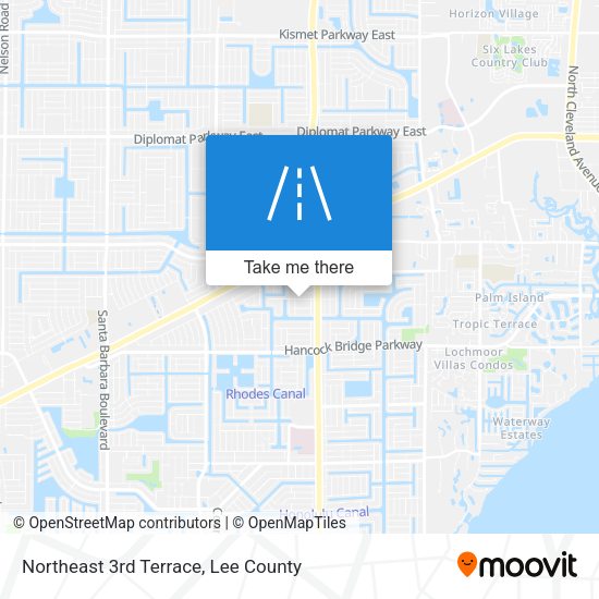 Northeast 3rd Terrace map