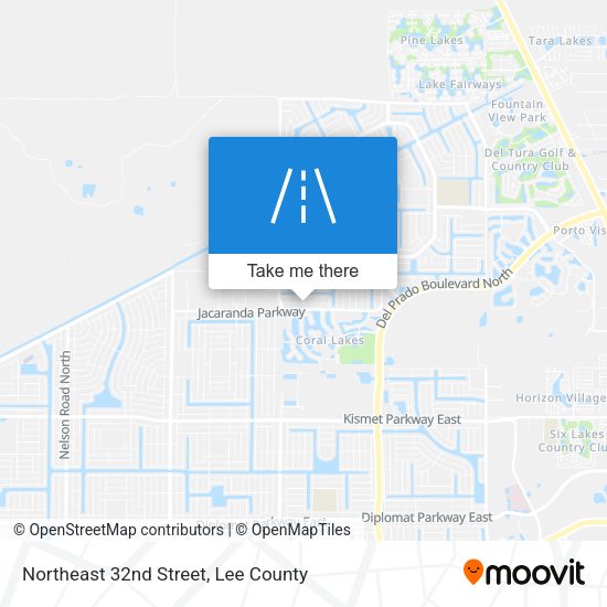 Northeast 32nd Street map