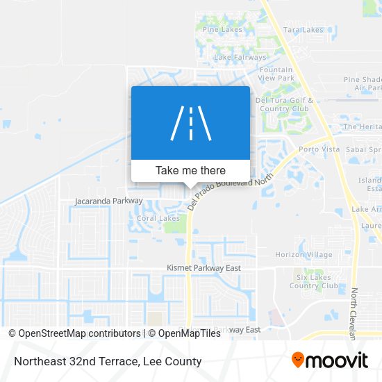 Northeast 32nd Terrace map