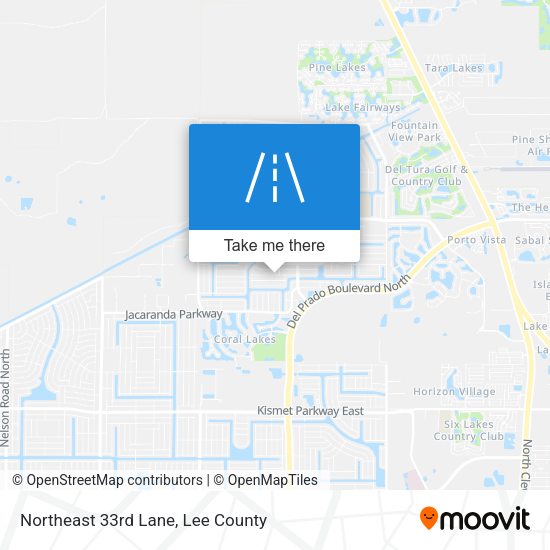 Northeast 33rd Lane map
