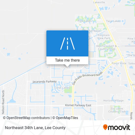 Northeast 34th Lane map