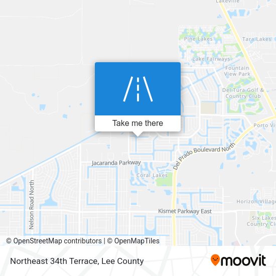 Northeast 34th Terrace map