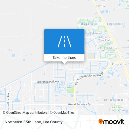 Northeast 35th Lane map