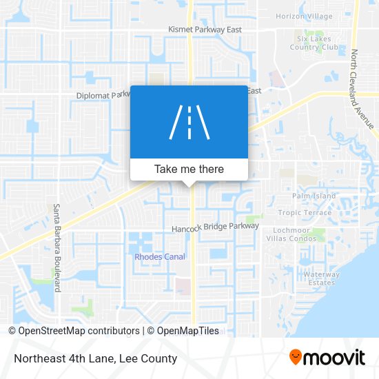 Mapa de Northeast 4th Lane