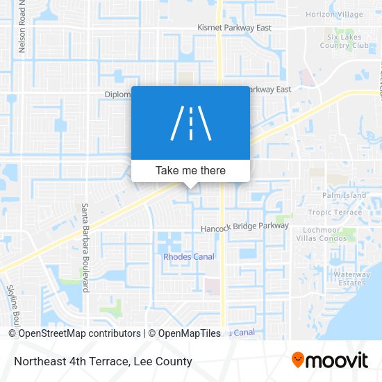 Northeast 4th Terrace map