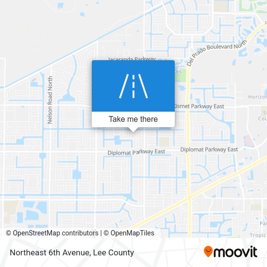 Northeast 6th Avenue map