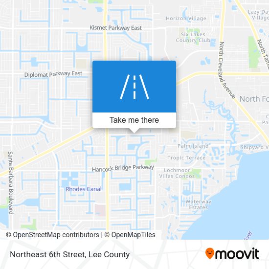 Mapa de Northeast 6th Street