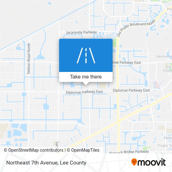 Northeast 7th Avenue map