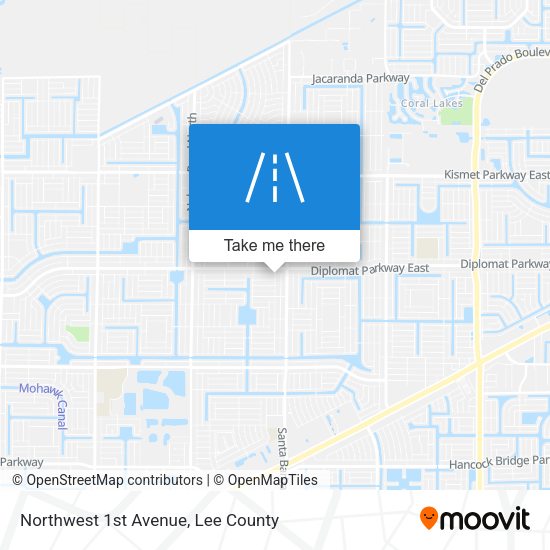 Northwest 1st Avenue map