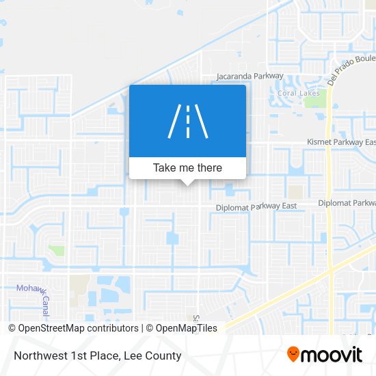 Northwest 1st Place map