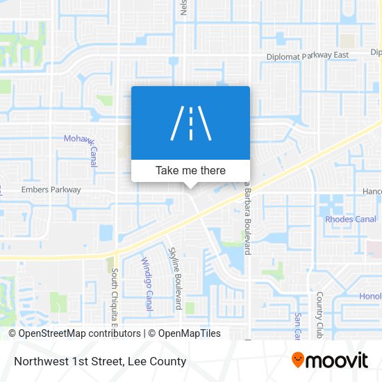 Mapa de Northwest 1st Street