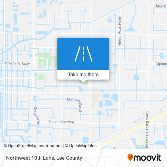 Mapa de Northwest 10th Lane