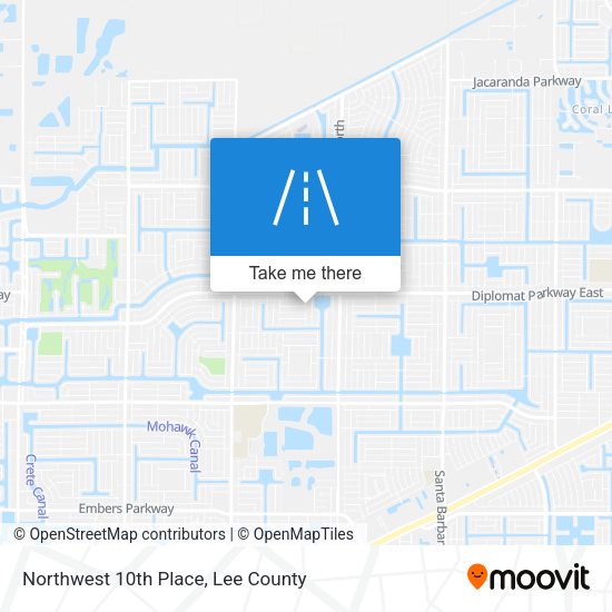 Mapa de Northwest 10th Place