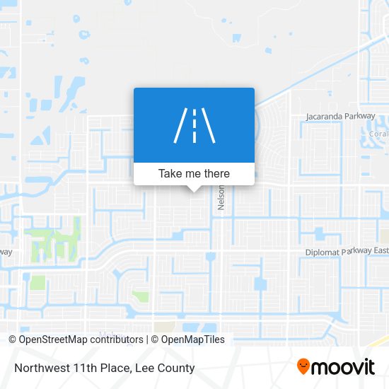 Northwest 11th Place map