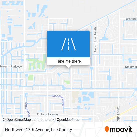 Northwest 17th Avenue map