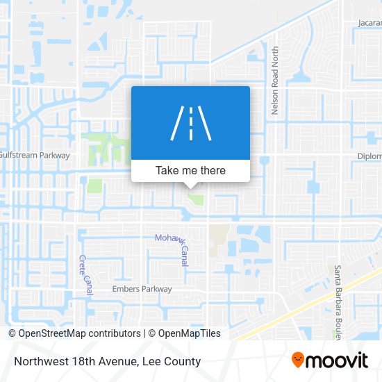 Mapa de Northwest 18th Avenue