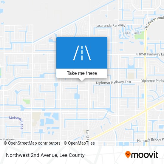 Northwest 2nd Avenue map