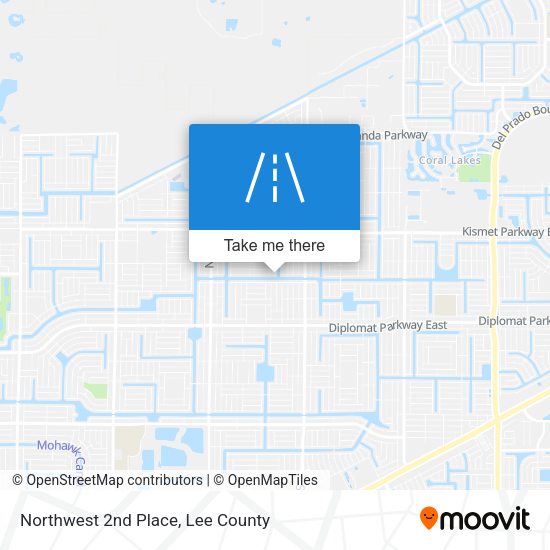 Northwest 2nd Place map