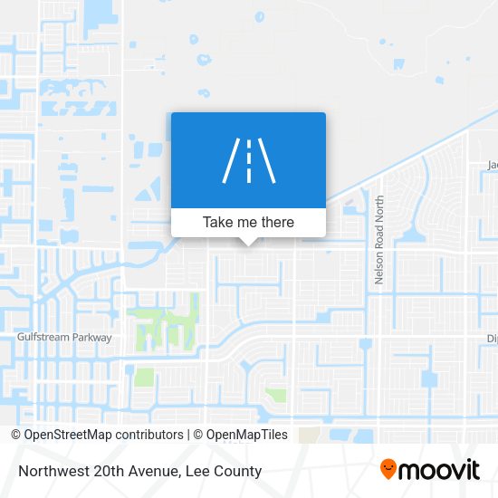 Northwest 20th Avenue map
