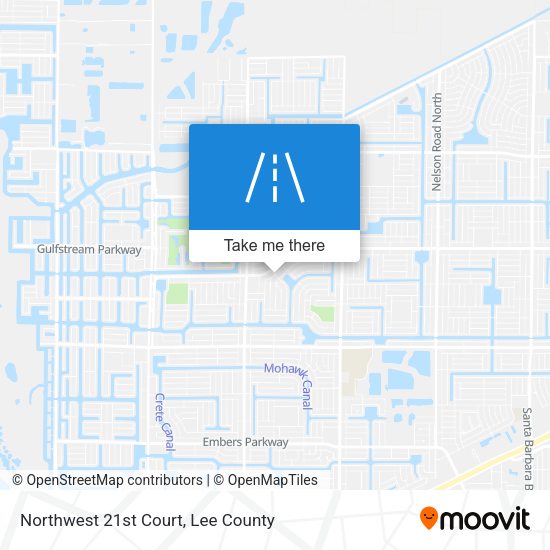 Northwest 21st Court map