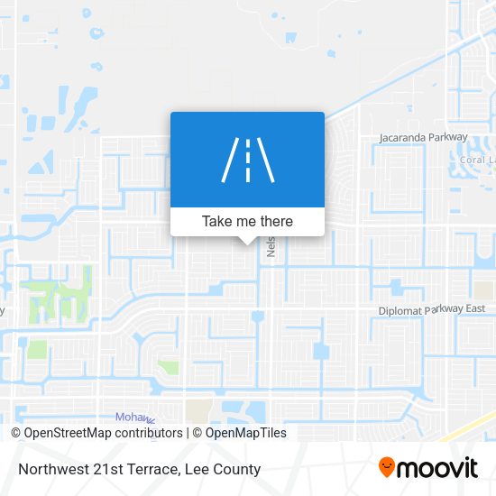 Mapa de Northwest 21st Terrace