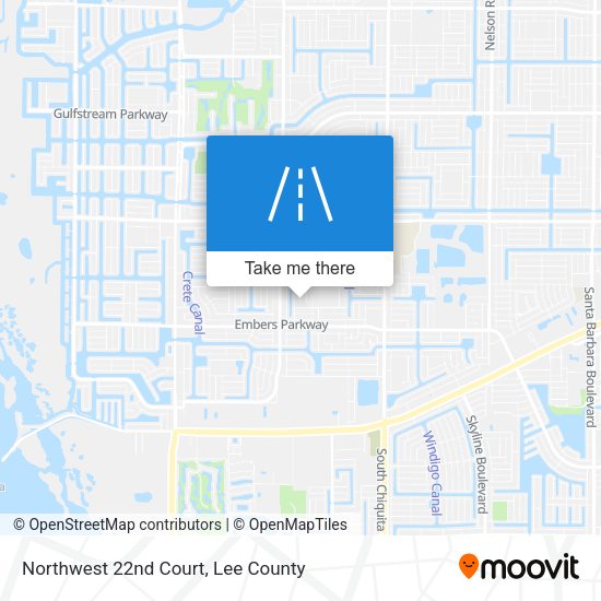 Mapa de Northwest 22nd Court