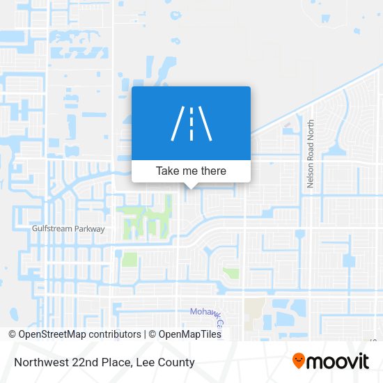 Northwest 22nd Place map