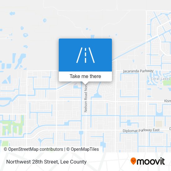 Northwest 28th Street map