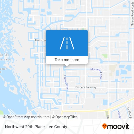 Northwest 29th Place map