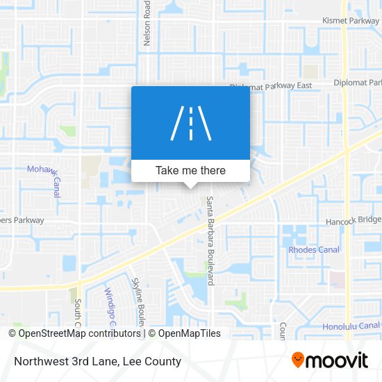 Northwest 3rd Lane map