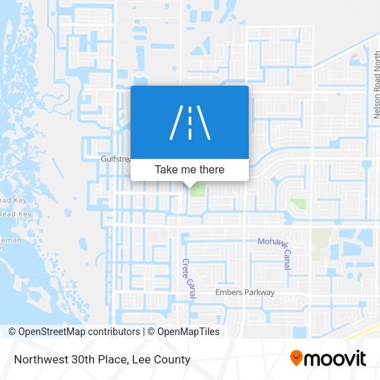 Northwest 30th Place map