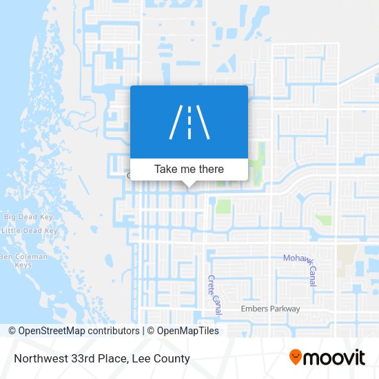 Northwest 33rd Place map